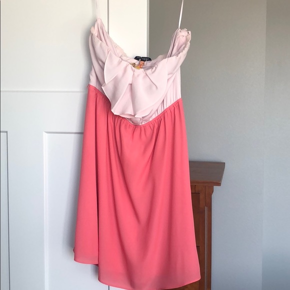 Express strapless pink dress - Picture 1 of 1